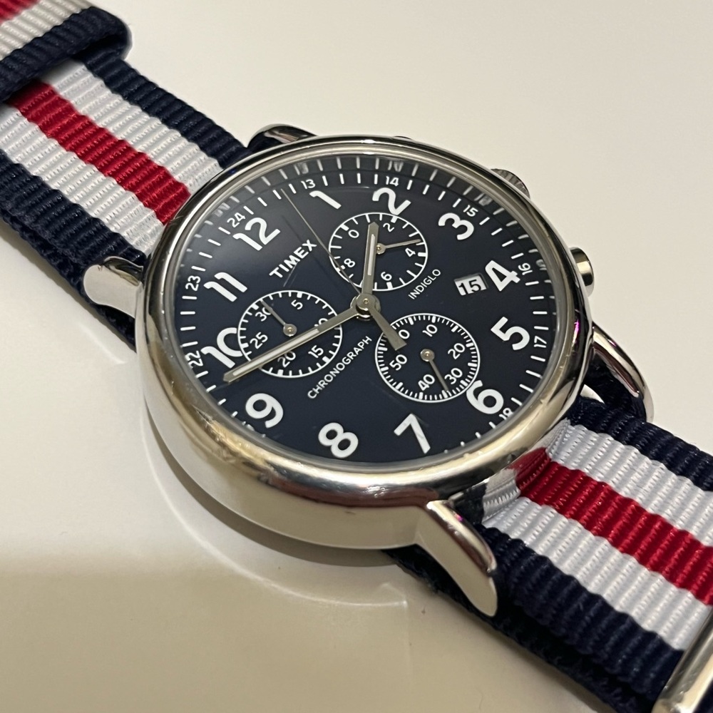 Timex Weekender Chronograph Quartz Mens Watch NATO Strap